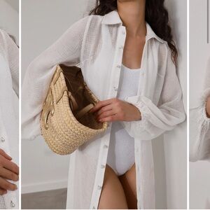 NWT! Vita Grace Amalia Cover Up Dress | Coco White